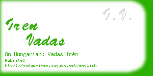 iren vadas business card