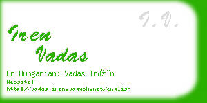 iren vadas business card